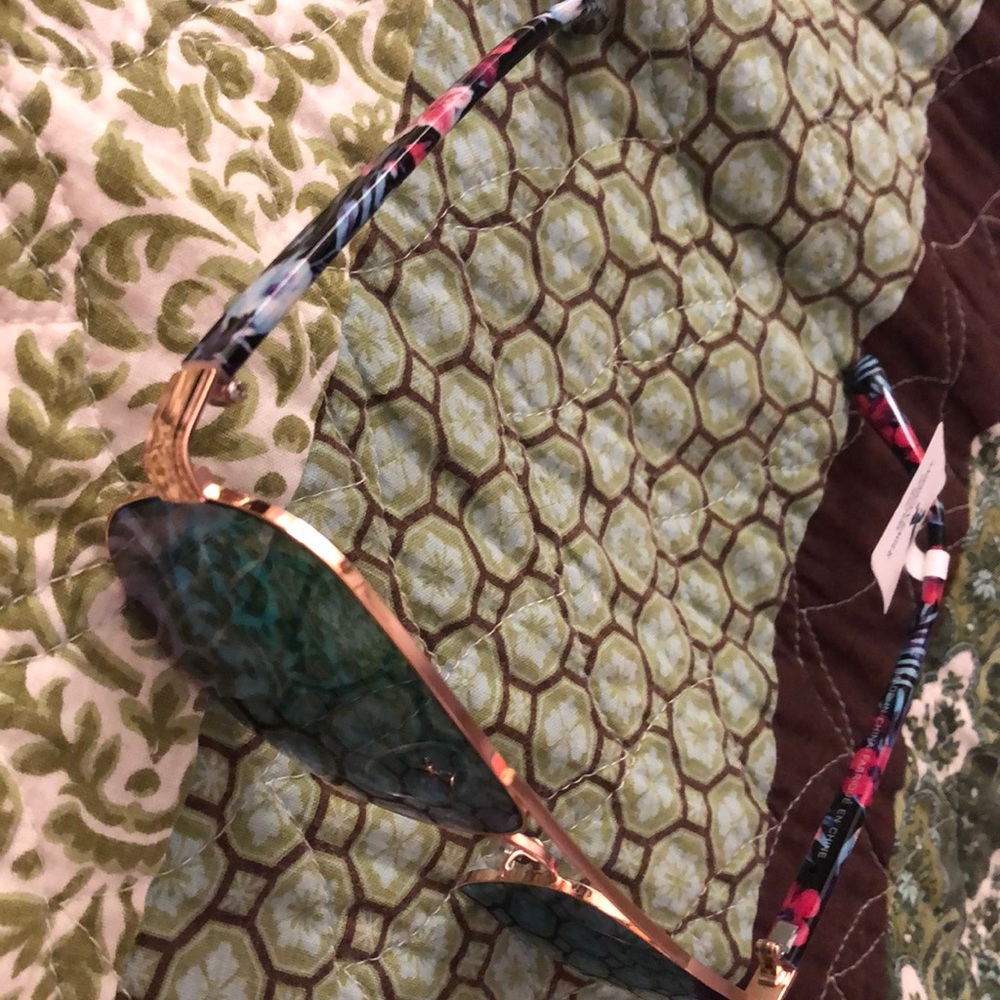 Floral Aviator Sunglasses